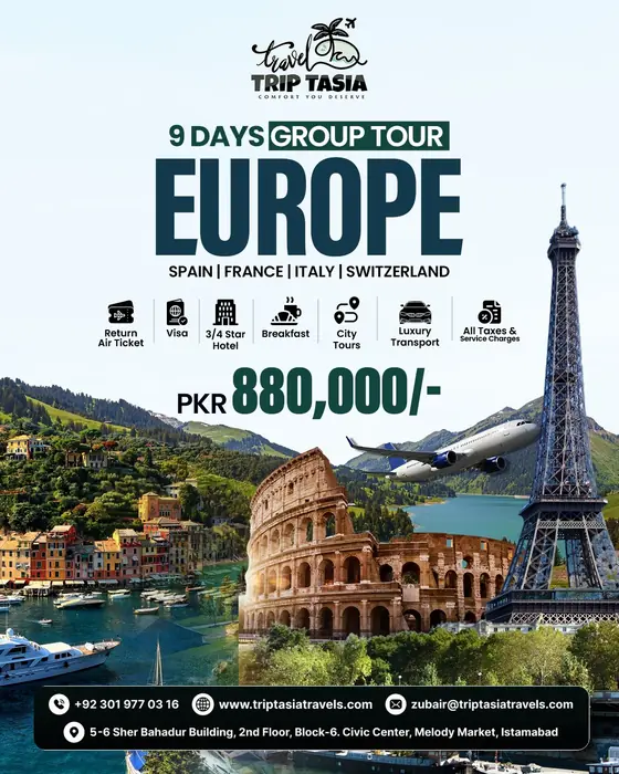 Trip Tasia Europe tour poster