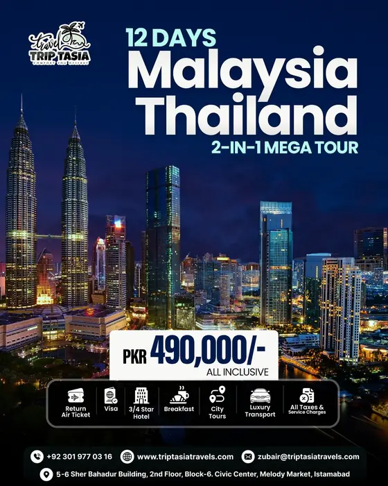 Trip Tasia Malaysia and Thailand tour poster